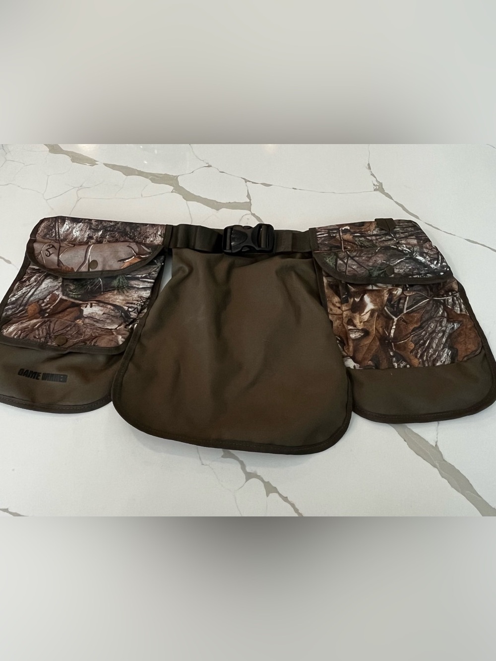 Game Winner: Realtree Camo 3 Pouch Multi Pocket Hunting Belt: up to 52” Waist